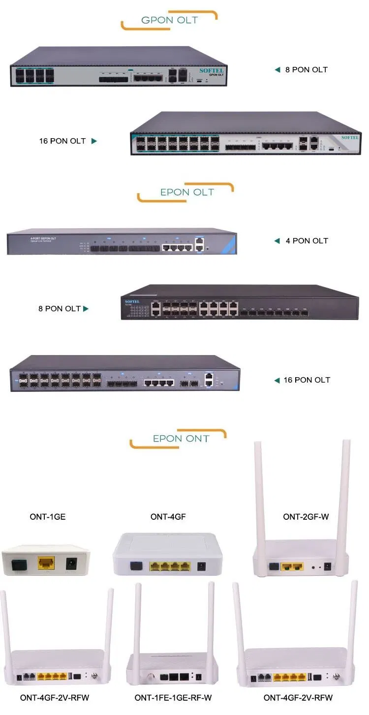 FTTH Olt Price 1u Gpon Olt 4 Port Gpon Olt with SFP Modules