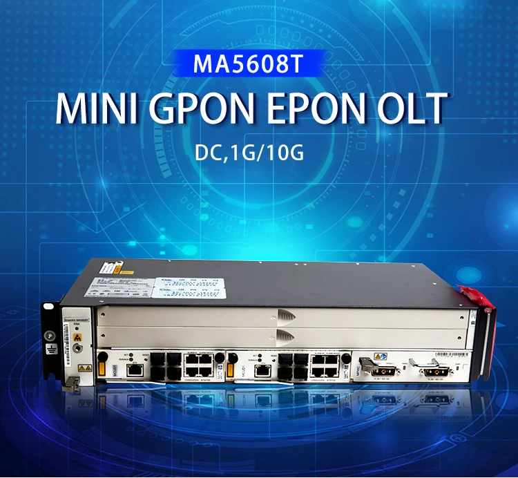 Original New Good Selling FTTH Optical Line Terminal Ma5608t 10ge Mcud*1 Mpwc Epon Gpon Olt FTTH Epon Ma5608t Olt