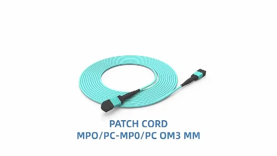 Optical Fiber Trunk Cable MTP 24 12 Core Om3 Om4 Multi Mode Jumper 50/125 Patch Cord MPO Fiber