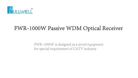 1550nm FTTH Passive Filter Optical Receiver for CATV Only