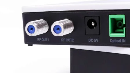 Fiber Optic / Optical Node FTTH AGC Wdm Receiver for Analog &Digital TV 2 CATV RF Interfaces Ports