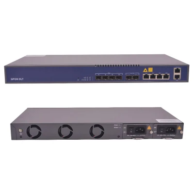 FTTH Olt Price 1u Gpon Olt 4 Port Gpon Olt with SFP Modules